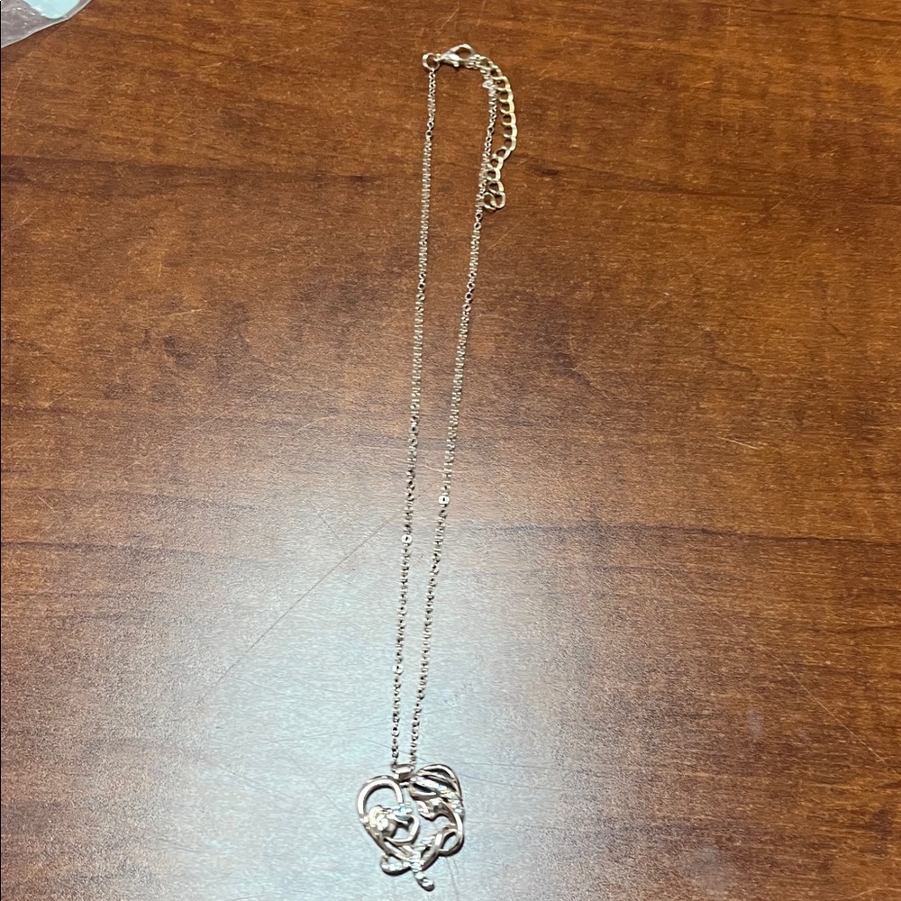Gold Heart Pendant Necklace